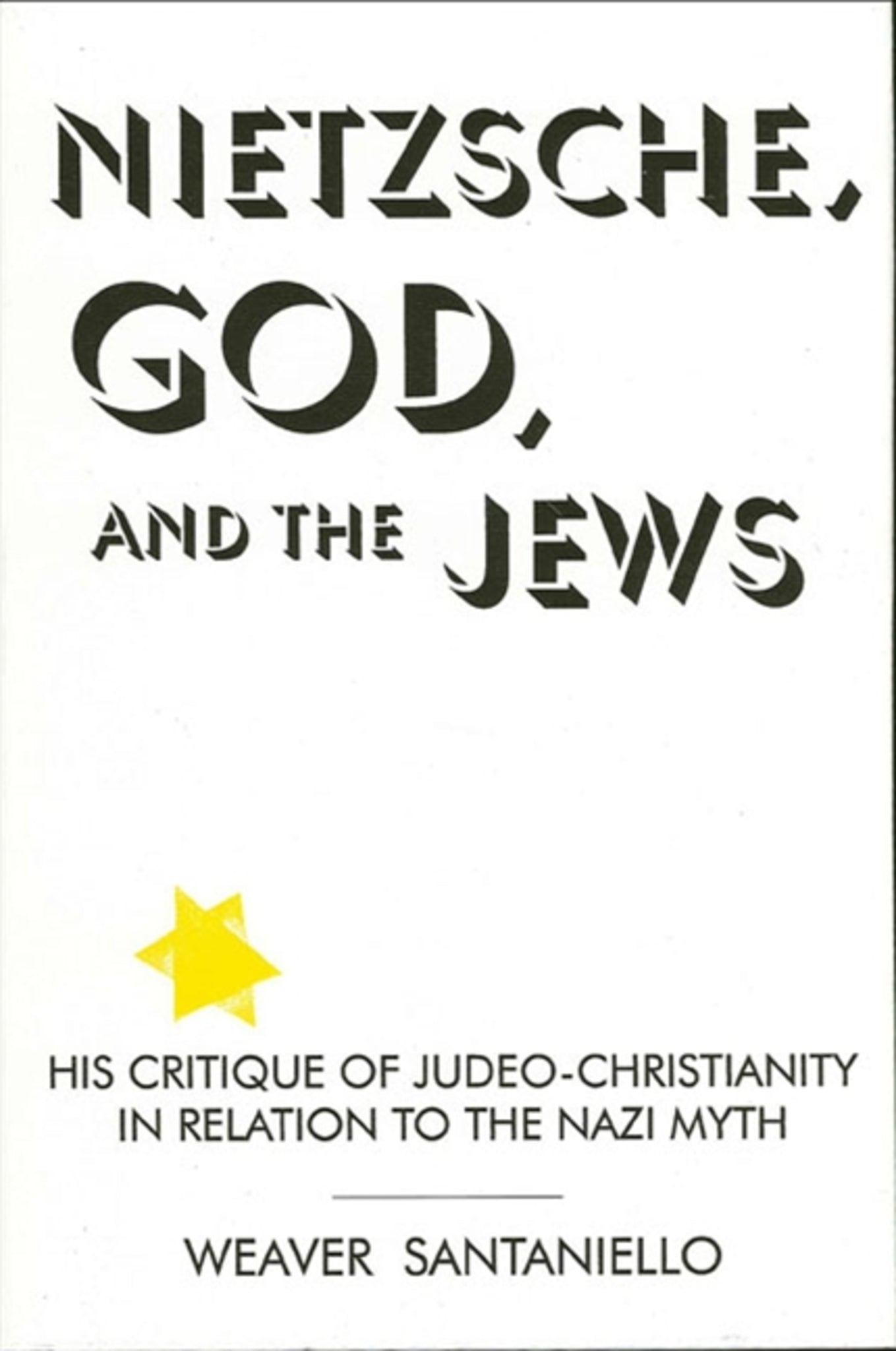 Cover image for Nietzsche, God, and the Jews ISBN 9780791421369